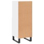 vidaXL Sideboard Hochglanz-Weiß 34,5x34x90 cm Holzwerkstoff vidaXL Sideboard Hochglanz-Weiß 34,5x34x90 cm Holzwerkstoff
