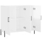 vidaXL Sideboard Hochglanz-Weiß 90x34x80 cm Holzwerkstoff vidaXL Sideboard Hochglanz-Weiß 90x34x80 cm Holzwerkstoff