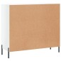 vidaXL Sideboard Hochglanz-Weiß 90x34x80 cm Holzwerkstoff vidaXL Sideboard Hochglanz-Weiß 90x34x80 cm Holzwerkstoff