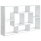 vidaXL Wandregal Hochglanz-Weiß 85x16x52,5 cm Holzwerkstoff vidaXL Wandregal Hochglanz-Weiß 85x16x52,5 cm Holzwerkstoff