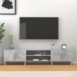 vidaXL TV-Schrank Betongrau 180x31,5x40 cm Holzwerkstoff