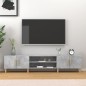 vidaXL TV-Schrank Betongrau 180x31,5x40 cm Holzwerkstoff vidaXL TV-Schrank Betongrau 180x31,5x40 cm Holzwerkstoff