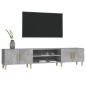 vidaXL TV-Schrank Betongrau 180x31,5x40 cm Holzwerkstoff vidaXL TV-Schrank Betongrau 180x31,5x40 cm Holzwerkstoff