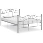 vidaXL Bett Grau Metall 120x200 cm vidaXL Bett Grau Metall 120x200 cm