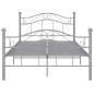 vidaXL Bett Grau Metall 120x200 cm vidaXL Bett Grau Metall 120x200 cm