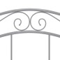 vidaXL Bett Grau Metall 120x200 cm vidaXL Bett Grau Metall 120x200 cm