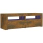 vidaXL TV-Schrank mit LED-Leuchten Räuchereiche 120x35x40 cm vidaXL TV-Schrank mit LED-Leuchten Räuchereiche 120x35x40 cm