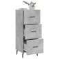vidaXL Sideboard Betongrau 34,5x34x90 cm Holzwerkstoff vidaXL Sideboard Betongrau 34,5x34x90 cm Holzwerkstoff