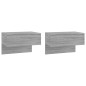 vidaXL Wand-Nachttische 2 Stk. Grau Sonoma vidaXL Wand-Nachttische 2 Stk. Grau Sonoma