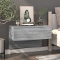 vidaXL Wand-Nachttische 2 Stk. Grau Sonoma vidaXL Wand-Nachttische 2 Stk. Grau Sonoma