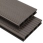 vidaXL WPC Hohlkammer Terrassendielen + Zubehör 10m² 2,2m Dunkelbraun vidaXL WPC Hohlkammer Terrassendielen + Zubehör 10m² 2,2m Dunkelbraun