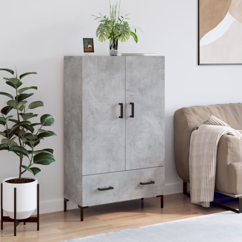 vidaXL Highboard Betongrau 69,5x31x115 cm Holzwerkstoff vidaXL Highboard Betongrau 69,5x31x115 cm Holzwerkstoff