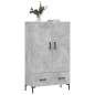 vidaXL Highboard Betongrau 69,5x31x115 cm Holzwerkstoff vidaXL Highboard Betongrau 69,5x31x115 cm Holzwerkstoff