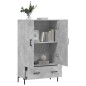 vidaXL Highboard Betongrau 69,5x31x115 cm Holzwerkstoff vidaXL Highboard Betongrau 69,5x31x115 cm Holzwerkstoff