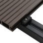 vidaXL WPC Hohlkammer Terrassendielen + Zubehör 10m² 2,2m Dunkelbraun vidaXL WPC Hohlkammer Terrassendielen + Zubehör 10m² 2,2m Dunkelbraun
