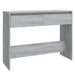 vidaXL Konsolentisch Grau Sonoma 100x35x76,5 cm Holzwerkstoff