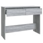 vidaXL Konsolentisch Grau Sonoma 100x35x76,5 cm Holzwerkstoff vidaXL Konsolentisch Grau Sonoma 100x35x76,5 cm Holzwerkstoff