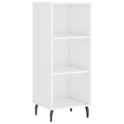 vidaXL Sideboard Hochglanz-Weiß 34,5x32,5x90 cm Holzwerkstoff