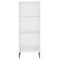 vidaXL Sideboard Hochglanz-Weiß 34,5x32,5x90 cm Holzwerkstoff vidaXL Sideboard Hochglanz-Weiß 34,5x32,5x90 cm Holzwerkstoff