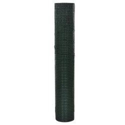 vidaXL Drahtzaun für Hühner Verzinkter Stahl 1x25 m Grün