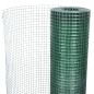 vidaXL Drahtzaun für Hühner Verzinkter Stahl 1x25 m Grün