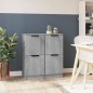 vidaXL Sideboards 2 Stk. Grau Sonoma 30x30x70 cm Holzwerkstoff vidaXL Sideboards 2 Stk. Grau Sonoma 30x30x70 cm Holzwerkstoff