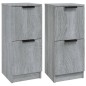 vidaXL Sideboards 2 Stk. Grau Sonoma 30x30x70 cm Holzwerkstoff vidaXL Sideboards 2 Stk. Grau Sonoma 30x30x70 cm Holzwerkstoff