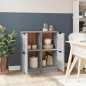 vidaXL Sideboards 2 Stk. Grau Sonoma 30x30x70 cm Holzwerkstoff vidaXL Sideboards 2 Stk. Grau Sonoma 30x30x70 cm Holzwerkstoff