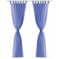vidaXL Voile-Gardinen 2 Stk. 140 x 245 cm Königsblau vidaXL Voile-Gardinen 2 Stk. 140 x 245 cm Königsblau