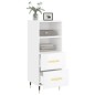 vidaXL Sideboard Hochglanz-Weiß 34,5x34x90 cm Holzwerkstoff vidaXL Sideboard Hochglanz-Weiß 34,5x34x90 cm Holzwerkstoff