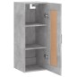 vidaXL Wandschrank Betongrau 34,5x34x90 cm Holzwerkstoff vidaXL Wandschrank Betongrau 34,5x34x90 cm Holzwerkstoff