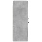 vidaXL Wandschrank Betongrau 34,5x34x90 cm Holzwerkstoff vidaXL Wandschrank Betongrau 34,5x34x90 cm Holzwerkstoff