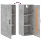 vidaXL Wandschrank Betongrau 34,5x34x90 cm Holzwerkstoff vidaXL Wandschrank Betongrau 34,5x34x90 cm Holzwerkstoff