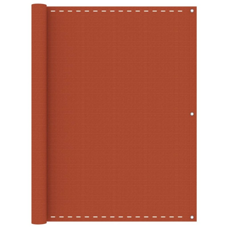 vidaXL Balkon-Sichtschutz Orange 120x500 cm HDPE vidaXL Balkon-Sichtschutz Orange 120x500 cm HDPE