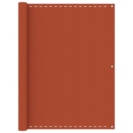 vidaXL Balkon-Sichtschutz Orange 120x500 cm HDPE