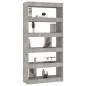 vidaXL Bücherregal/Raumteiler Betongrau 80x30x166 cm Holzwerkstoff vidaXL Bücherregal/Raumteiler Betongrau 80x30x166 cm Holzwerkstoff