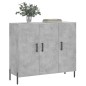 vidaXL Sideboard Betongrau 90x34x80 cm Holzwerkstoff vidaXL Sideboard Betongrau 90x34x80 cm Holzwerkstoff