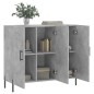 vidaXL Sideboard Betongrau 90x34x80 cm Holzwerkstoff vidaXL Sideboard Betongrau 90x34x80 cm Holzwerkstoff