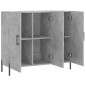 vidaXL Sideboard Betongrau 90x34x80 cm Holzwerkstoff vidaXL Sideboard Betongrau 90x34x80 cm Holzwerkstoff