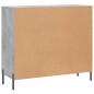 vidaXL Sideboard Betongrau 90x34x80 cm Holzwerkstoff vidaXL Sideboard Betongrau 90x34x80 cm Holzwerkstoff