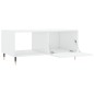 vidaXL Couchtisch Hochglanz-Weiß 90x50x40 cm Holzwerkstoff vidaXL Couchtisch Hochglanz-Weiß 90x50x40 cm Holzwerkstoff