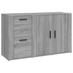 vidaXL Sideboard Grau Sonoma 100x33x59,5 cm Holzwerkstoff