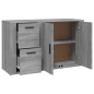 vidaXL Sideboard Grau Sonoma 100x33x59,5 cm Holzwerkstoff vidaXL Sideboard Grau Sonoma 100x33x59,5 cm Holzwerkstoff