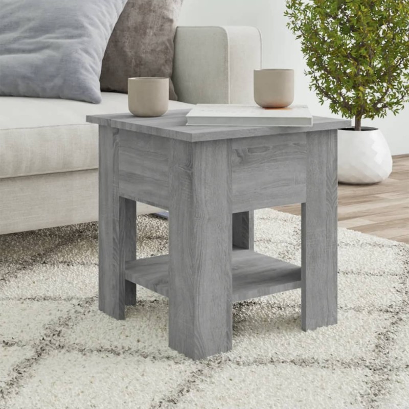vidaXL Couchtisch Grau Sonoma 40x40x42 cm Holzwerkstoff vidaXL Couchtisch Grau Sonoma 40x40x42 cm Holzwerkstoff