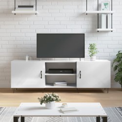 vidaXL TV-Schrank Hochglanz-Weiß 150x30x50 cm Holzwerkstoff