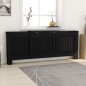 vidaXL MDF Heizkörperverkleidung Schwarz 205 cm vidaXL MDF Heizkörperverkleidung Schwarz 205 cm