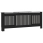 vidaXL MDF Heizkörperverkleidung Schwarz 205 cm vidaXL MDF Heizkörperverkleidung Schwarz 205 cm