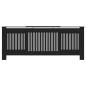 vidaXL MDF Heizkörperverkleidung Schwarz 205 cm vidaXL MDF Heizkörperverkleidung Schwarz 205 cm