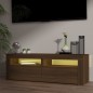 vidaXL TV-Schrank mit LED-Leuchten Braun Eichen-Optik 120x35x40 cm vidaXL TV-Schrank mit LED-Leuchten Braun Eichen-Optik 120x35x40 cm
