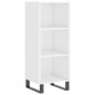 vidaXL Sideboard Hochglanz-Weiß 34,5x32,5x90 cm Holzwerkstoff